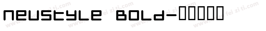 Neustyle Bold字体转换